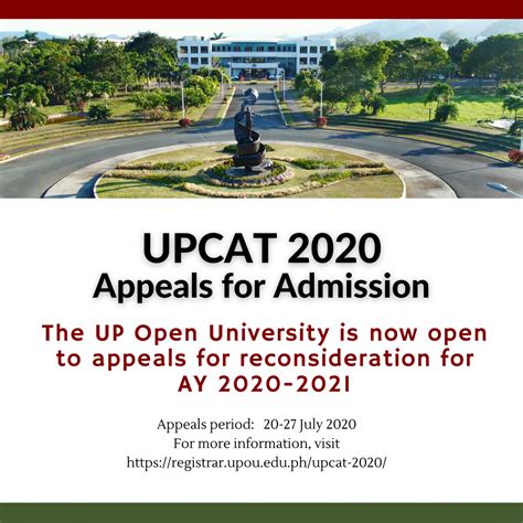 UPCAT Appeals and Reconsideration in UPOU .